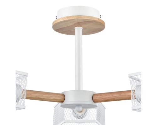 8246/3C COUNTY LN25 белый, металл/дерево Люстра потолочная Е27 3*60W 220V IRMA