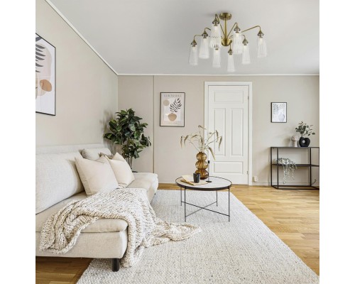 6584/8C MODERNI LN24 бронза/прозрачный, металл/стекло Люстра потолочная E14 8*40W 220V DOLIANA