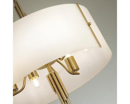 5415/6 MODERN ODL_EX23 39 бронзовый/белый матовый/металл/стекло Люстра E27 6*40W MARGARET