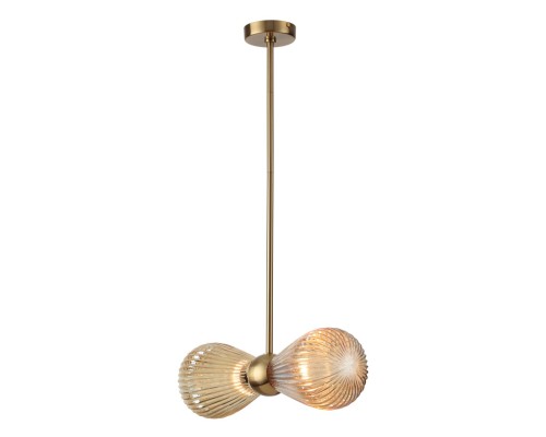 5402/2 MODERN ODL_EX23 000 золотой/янтарный/металл/стекло Подвес E14 2*40W ELICA