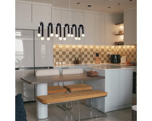 5699/12C MODERNI LN23 119 чёрный, хром Люстра потолочная E14 12*60W 220V CASPIAN