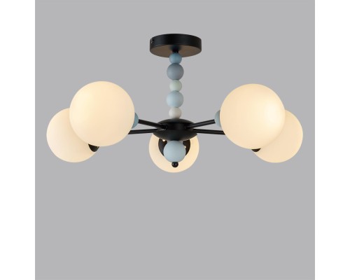 6526/5C MODERNI LN23 101 чёрный Люстра потолочная E14 5*40W 220V SUNDAY