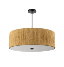 8286/7 ECO LN26 321 черный/коричневый, металл/веревка/стекло Люстра потолочная Е14 7*40W 220V SILVANA