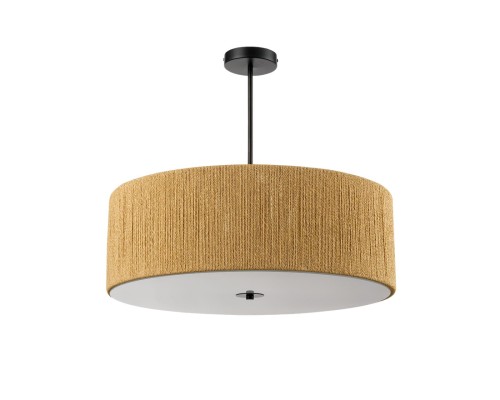 8286/7 ECO LN26 321 черный/коричневый, металл/веревка/стекло Люстра потолочная Е14 7*40W 220V SILVANA