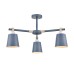 8098/3C MODERNI LN25 синий/синий металл, дерево/металл Люстра потолочная Е27 3*60W 220V ROSALINA
