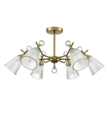 8046/6C CLASSI LN24 латунь/прозрачное стекло Люстра потолочная Е14 6*40W 220V AURICA