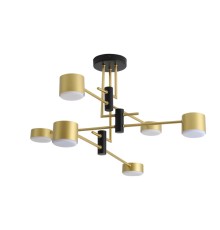 8404/6C COMFI LN 000 черный/золото, металл/пластик Светильник потолочный GX53 LED 6*7W 220V DIZZY