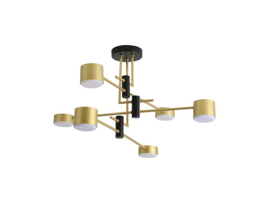 8404/6C COMFI LN 000 черный/золото, металл/пластик Светильник потолочный GX53 LED 6*7W 220V DIZZY