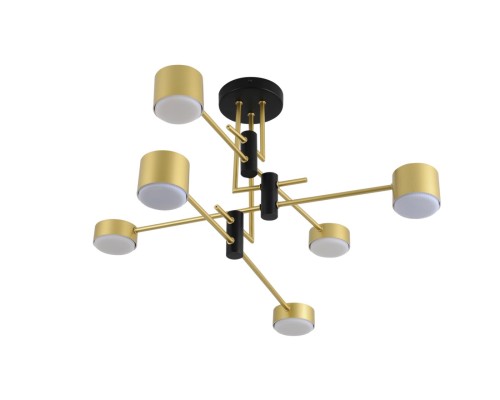 8404/6C COMFI LN 000 черный/золото, металл/пластик Светильник потолочный GX53 LED 6*7W 220V DIZZY