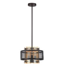 8007/3 MODERNI LN24 черный/черный, золотой металл/металл, стекло Подвесной светильник Е14 3*40W 220V Zarina