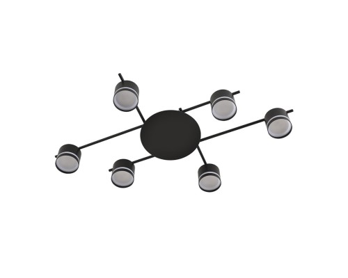 8362/6C COMFI LN 000 черный, металл/акрил Светильник потолочный GX53 LED 6*7W 220V BERTY