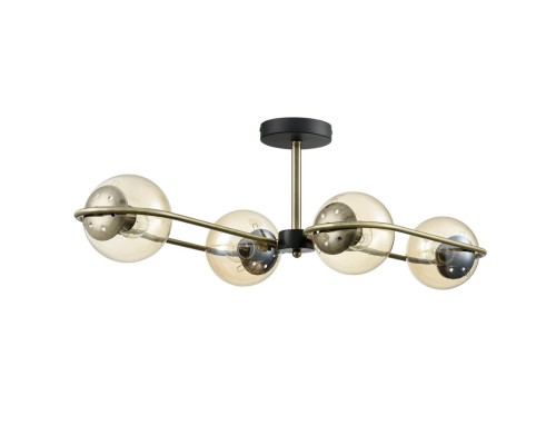 8062/4C COMFI LN24 черный/тонированный металл/стекло Люстра потолочная E27 4*60W 220V ERENA