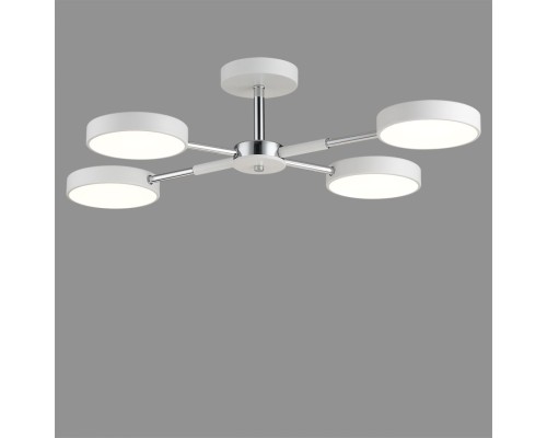 5659/72CL LEDIO LN23 067 белый, хром Люстра потолочная LED 72W 3000-6000K 3902Лм 220V MIKA