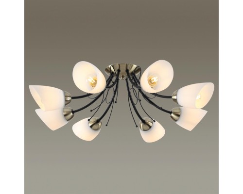 4592/8C COMFI черный, бронза Люстра Потолочная E27 8*40W 220V ELIANA.