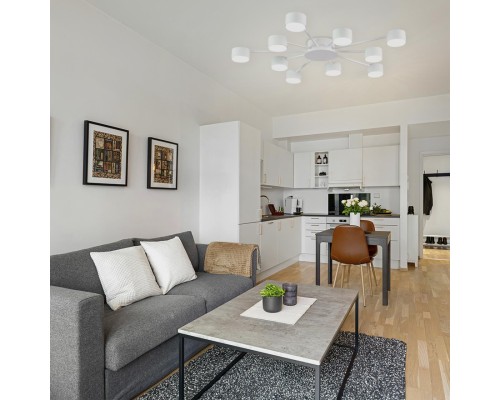 8343/10C COMFI белый, металл Люстра GX53 LED 10*7W 220V TORINA