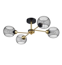 8247/4C COUNTY LN25 черный/бронза, металл Люстра потолочная Е27 4*60W 220V TUNARA