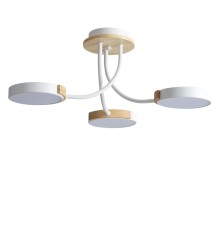 5654/54CL LEDIO LN23 064 белый, дерево Люстра потолочная LED 54W 3000-6000K 3125Лм 220V ARLEY