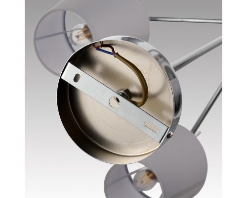 8279/6 CLASSI хром/серый, металл/керамика/текстиль Люстра Е14 6*40W 220V KARMEN