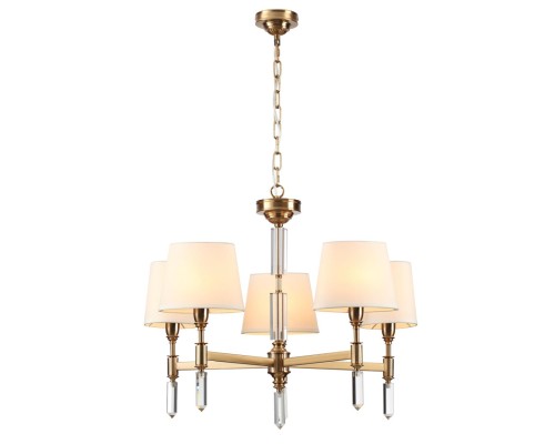 4894/5 MODERN ODL_EX22 161 бронзовый/белый/ткань Люстра E14 5*40W LONDON