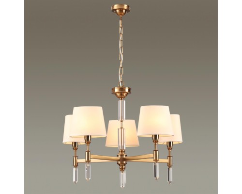 4894/5 MODERN ODL_EX22 161 бронзовый/белый/ткань Люстра E14 5*40W LONDON