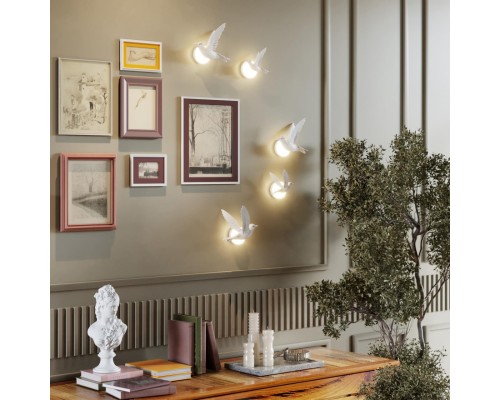 4341/3WL HIGHTECH ODL22 235 белый гипс Настенный светильник (ЛЕВ.) IP20 LED 3W 122Лм 3000K COLOMBELLA