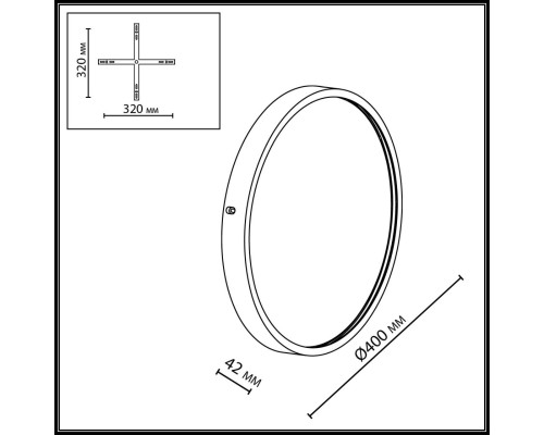 7169/10WL HIGHTECH ODL26 Настенный светильник  белый/гипс/металл IP20 LED 10W 816Лм 3000K 220-240V LAVANDA