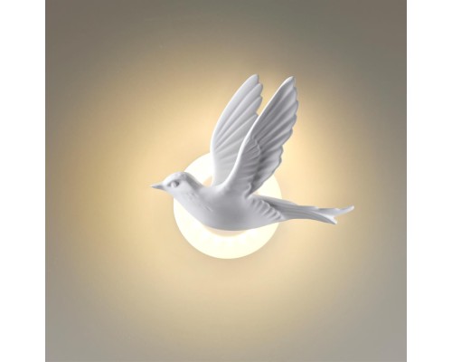 4341/3WL HIGHTECH ODL22 235 белый гипс Настенный светильник (ЛЕВ.) IP20 LED 3W 122Лм 3000K COLOMBELLA