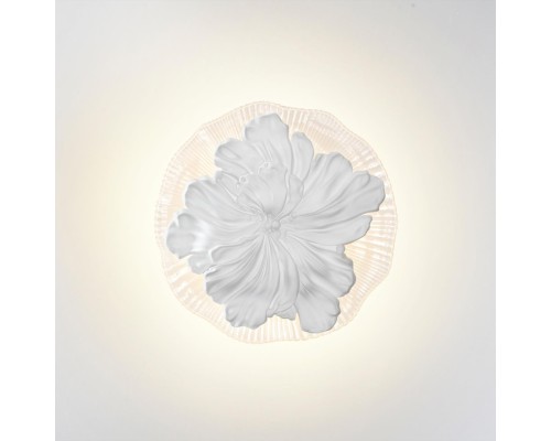 6614/8WL HIGHTECH ODL24 239 белый/гипс/акрил/прозр. стекло Настенный светильник IP20 LED 8W 3000K 220V FIORE