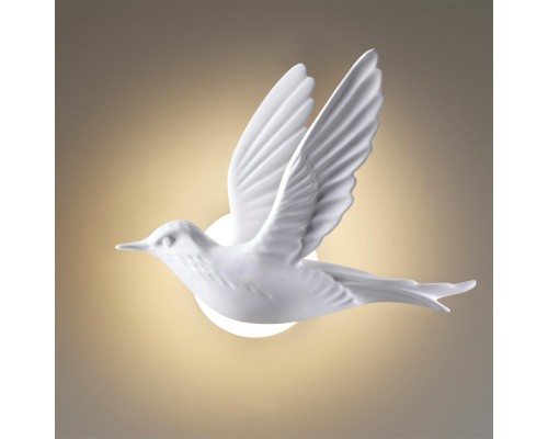 4341/3WLA HIGHTECH ODL22 235 белый гипс Настенный светильник (ЛЕВ.) IP20 LED 3W 122Лм 3000K COLOMBELLA