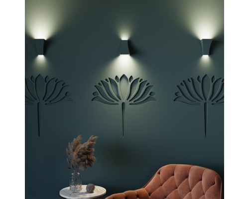 Настенный гипсовый светильник Odeon Light 3882/1W Gips E14 40 Вт