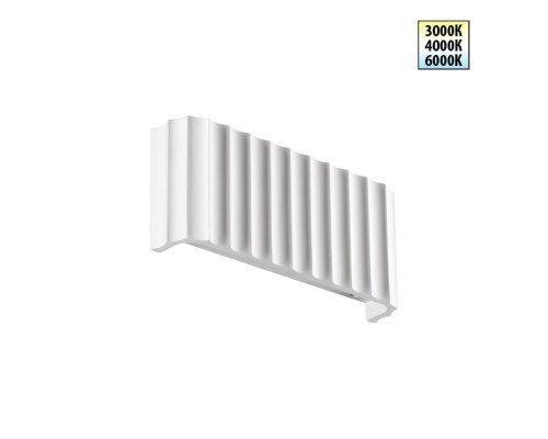 359401 OVER NT24 540 белый Светильник настенный с переключателем цв.температуры IP20 LED 8W 220V 3000/4000/6000K YESO