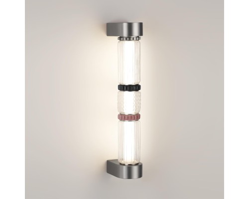 5456/12WL L-VISION ODL_EX26 045 темный сатин.никель/терракот/черный Настенный светильник LED 12W 4000K COLLIER