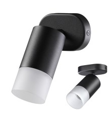 370735 OVER NT21 160 черный Светильник накладной IP20 GU10 9W 235V FLAX