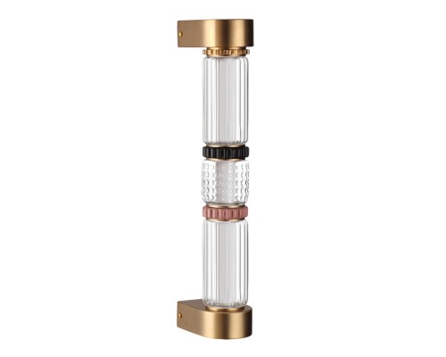 5455/12WL L-VISION ODL_EX26 043 сатин.латунь/терракот/черный Настенный светильник LED 12W 4000K COLLIER