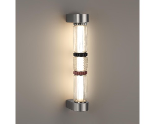 5456/12WL L-VISION ODL_EX26 045 темный сатин.никель/терракот/черный Настенный светильник LED 12W 4000K COLLIER