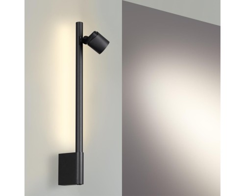 359313 OVER NT24 000 черный Светильник настенный диммируемый (выключатель) IP20 LED 7W+7W 4000K 220-240V FERMO