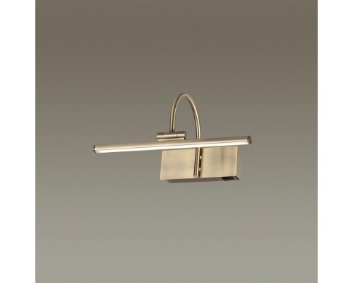 4911/5WL WALLI ODL22 543 бронзовый/металл/акрил Подсветка для картин с выкл. LED 5W 4000К 250Лм GEBA