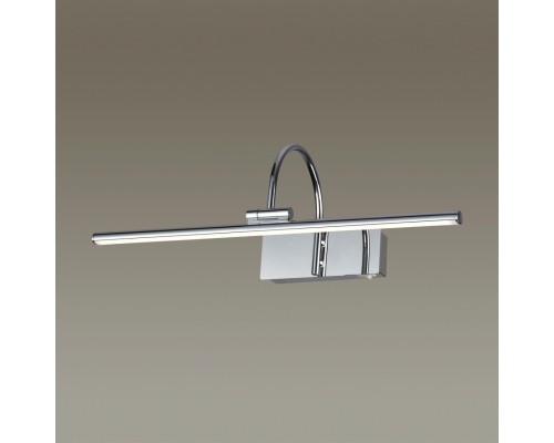 4910/8WL WALLI ODL22 487 хром/металл/акрил Подсветка для картин с выкл. LED 8W 4000К 450Лм GEBA