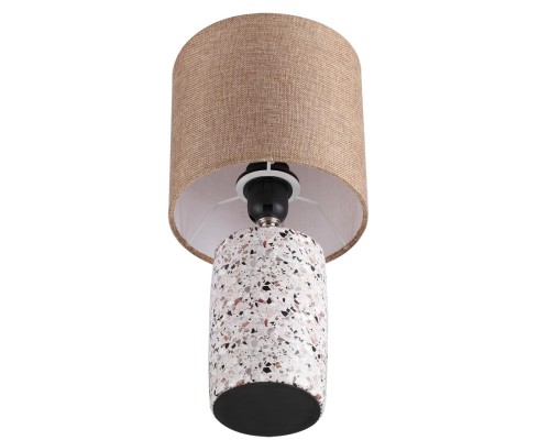 8141/1T MODERNI LN25 бежевый/коричневый, керамика/текстиль Настольная лампа Е27 1*60W 220V TERAZIO