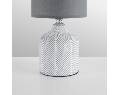 8176/1T COUNTY LN25 000 серый, керамика/текстиль Настольная лампа E14 1*40W 220V ININA
