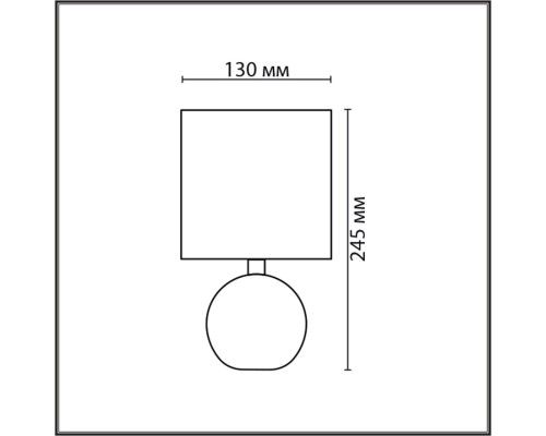 8166/1T COUNTY LN25 000 белый, керамика/текстиль Настольная лампа E14 1*40W 220V VILANA