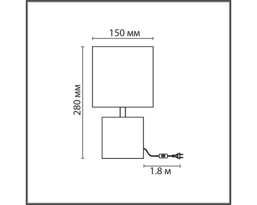 8144/1T MODERNI LN25 000 белый, керамика/текстиль Настольная лампа Е27 1*60W 220V TUALA