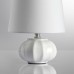 8145/1T MODERNI LN25 000 белый, керамика/текстиль Настольная лампа Е27 1*60W 220V HAMA