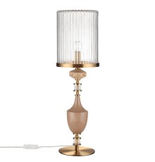 5414/1TA MODERN ODL_EX26 античная бронза/терракот/бежевый/металл/керамика Настольная лампа E14 1*40W TERRA