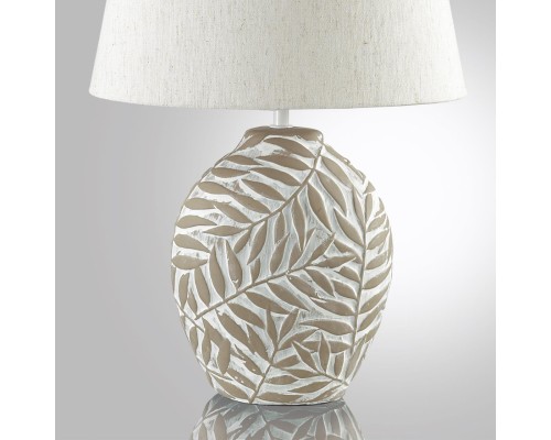 8134/1T MODERNI LN25 381 бежевый, керамика/текстиль Настольная лампа E27 1*60W 220V RAMORA