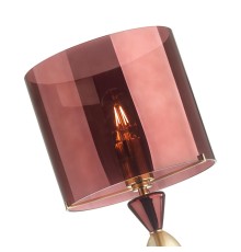 4868/1S STANDING ODL_EX22 21 бордовый/стекло Абажур для высокой лампы TOWER
