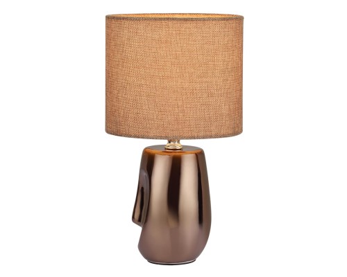 8150/1T MODERNI LN25 000 бронза/бежевый, керамика/текстиль Настольная лампа Е27 1*60W 220V AKIVI