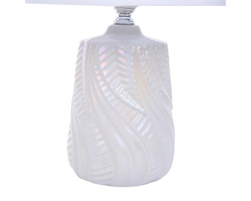 8212/1T CLASSI LN25 белый жемчужный/белый, керамика/текстиль Настольная лампа Е27 1*60W 220V SINNA