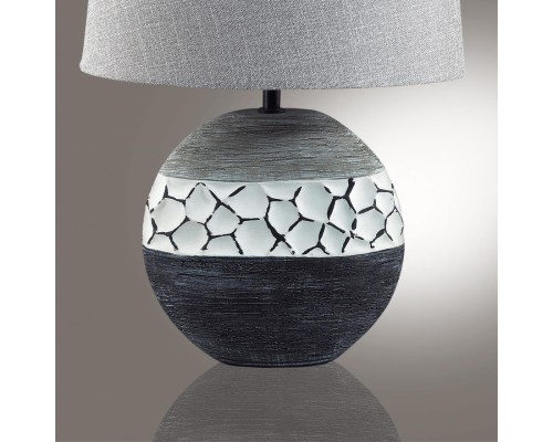 8119/1T COMFI LN25 000 серый, керамика/текстиль Настольная лампа E27 1*60W 220V AVALONA