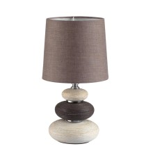 8126/1T COMFI LN25 000 коричневый/бежевый/белый, керамика/текстиль Настольная лампа Е14 1*40W 220V LATZA